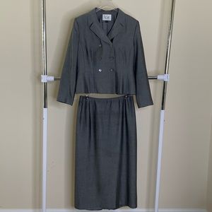 Grey LeSuit Long skirt and jacket
